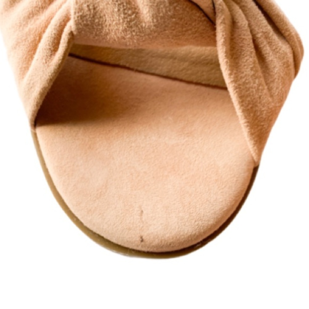 Lucky Brand Genrid suede knot tie slide sandals 8 - Picture 3 of 9